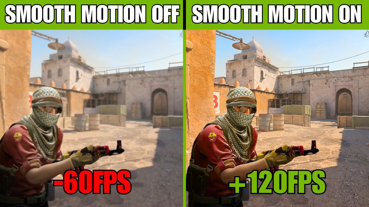 Comparativa Antes y despus de activar Smooth Motion
